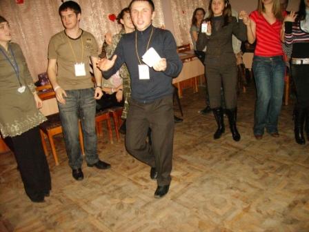   Один из ведущих татарской дискотеки Тимур Галеев на вечере знакомств  “Кайнар кич”. Февраль 2008 г. Ульяновск, Дом дружбы народов