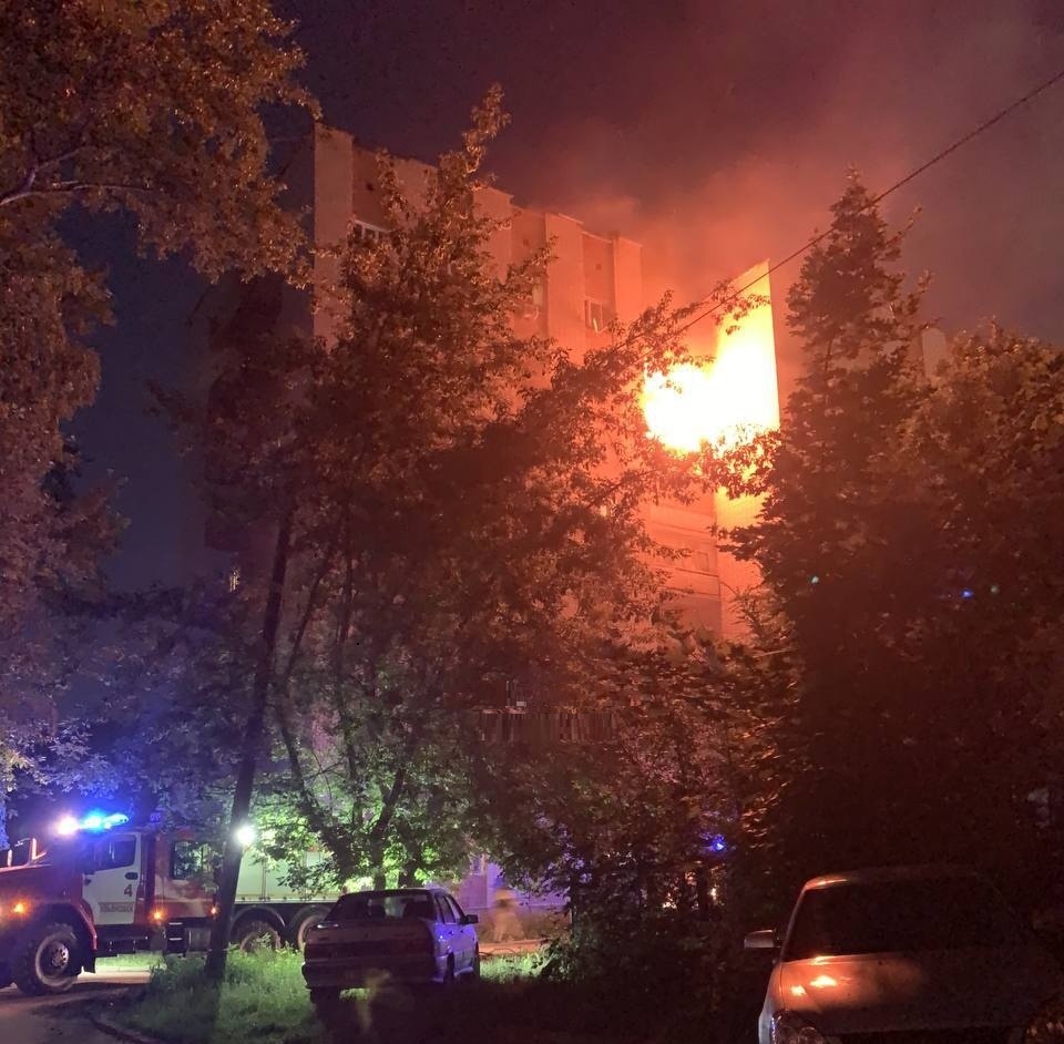 В многоквартирном доме в Ленинском районе произошел пожар