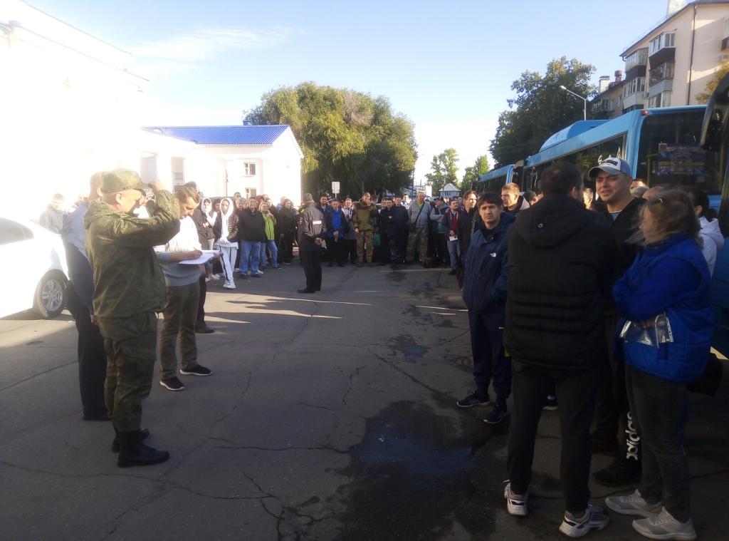 Ульяновские резервисты отправляются на военные сборы