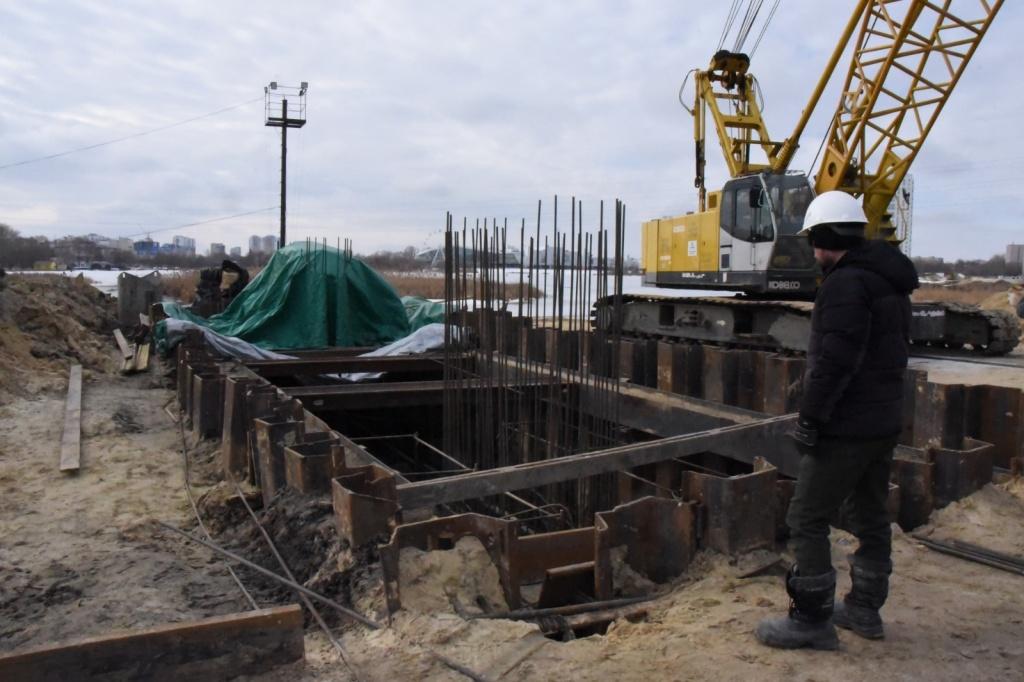 В Ульяновске возведение 5й и 8й опор моста в створе улиц Шевченко и Смычки закончат в конце марта