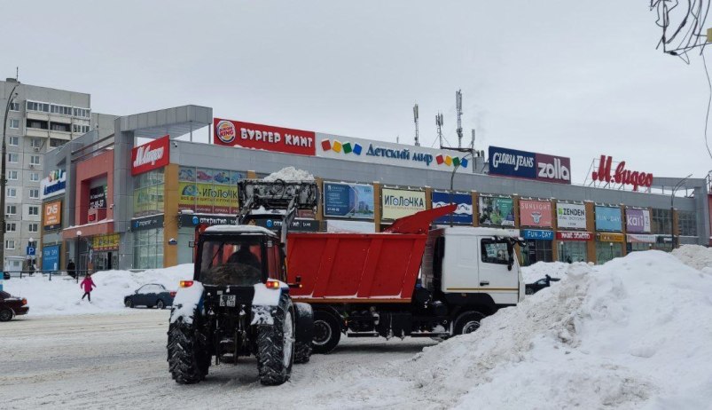 С воскресенья с дорог Ульяновска вывезли 1144 самосвала снега