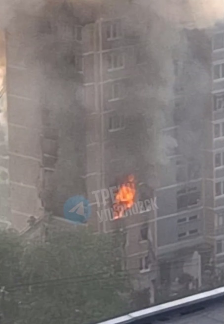 В Засвияжье горят квартиры на улице Корунковой