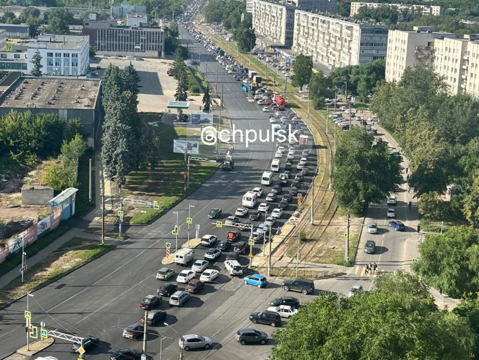 Из-за ДТП в Ближнем Засвияжье парализовано движение в центр Ульяновска